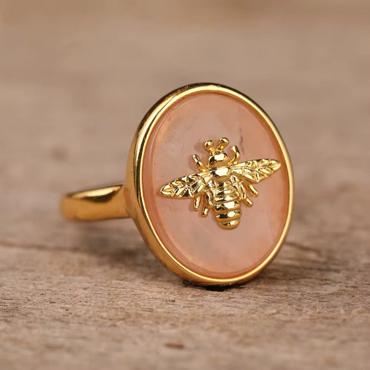 Queen Bee Gemstone Ring - Gold Filled