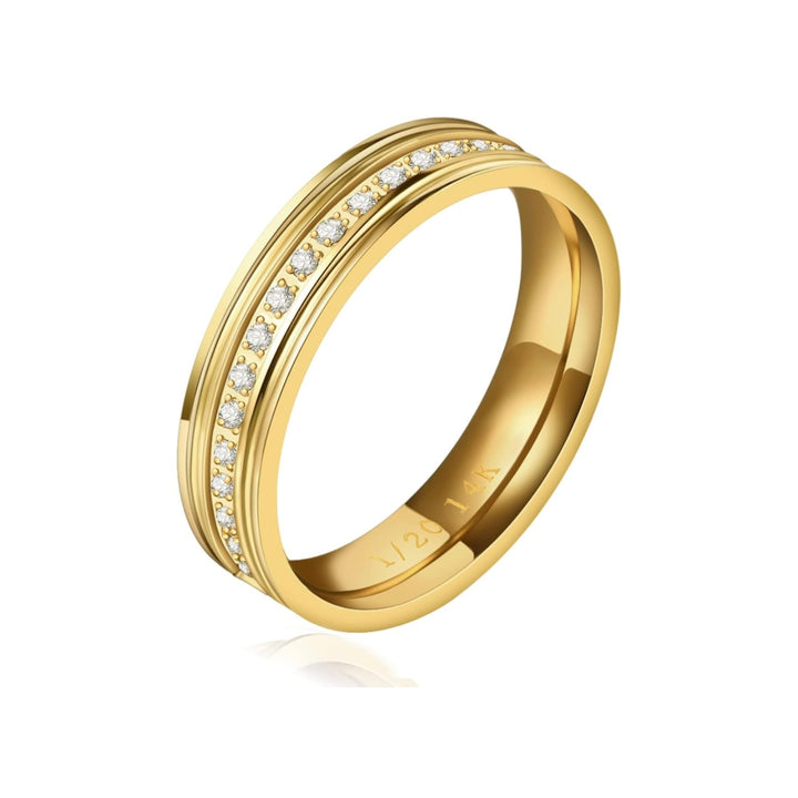 Infinity Diamond Ring - Gold Filled