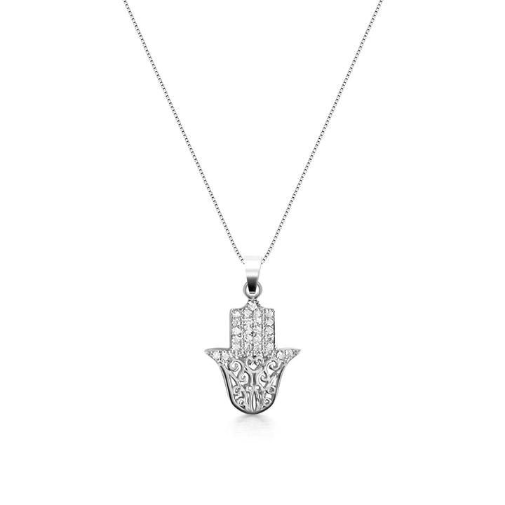 Zina Hamsa Hand Necklace - Gold Filled