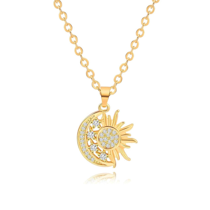 Celeste Sun and Moon Necklace 