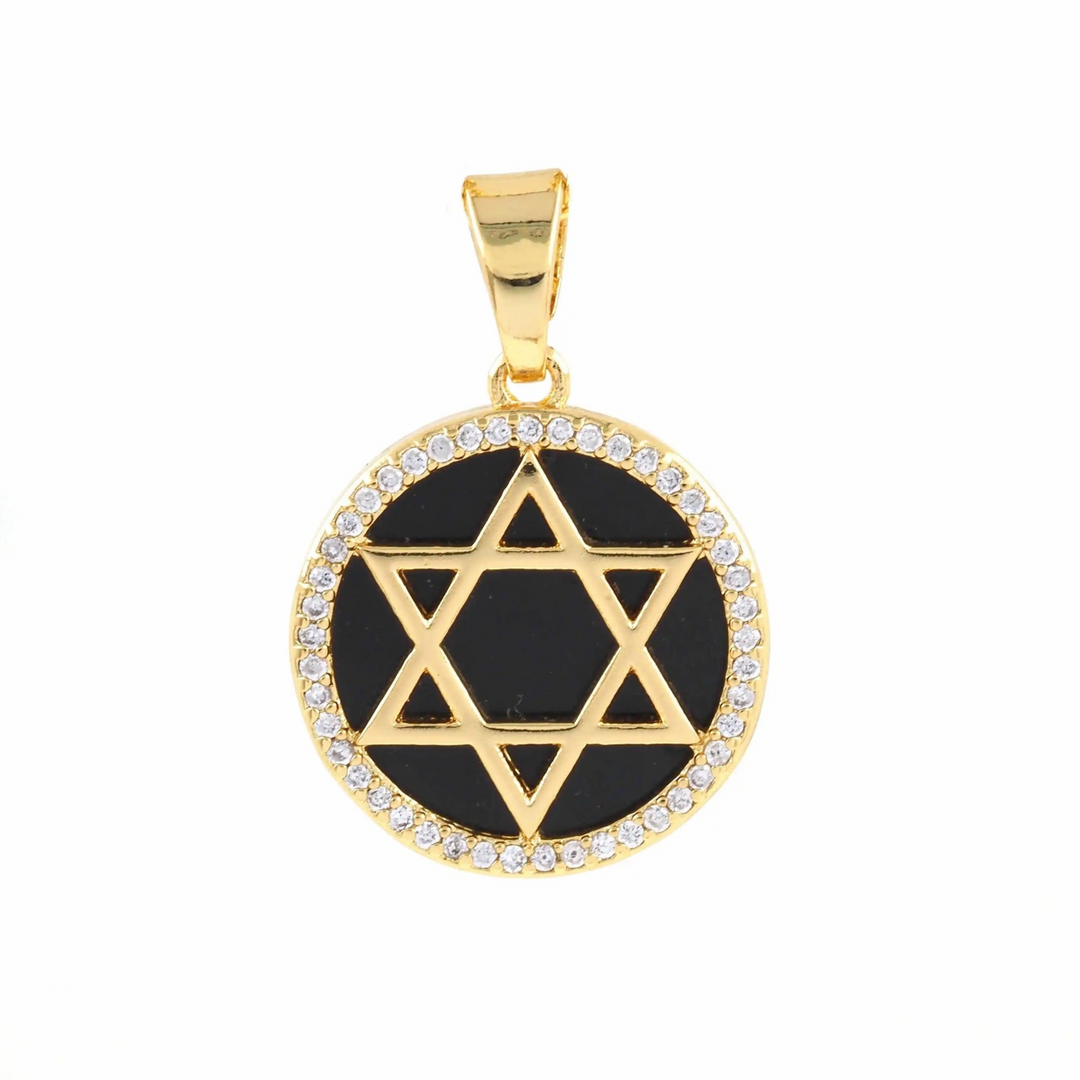 Star of David Gemstone Charm 