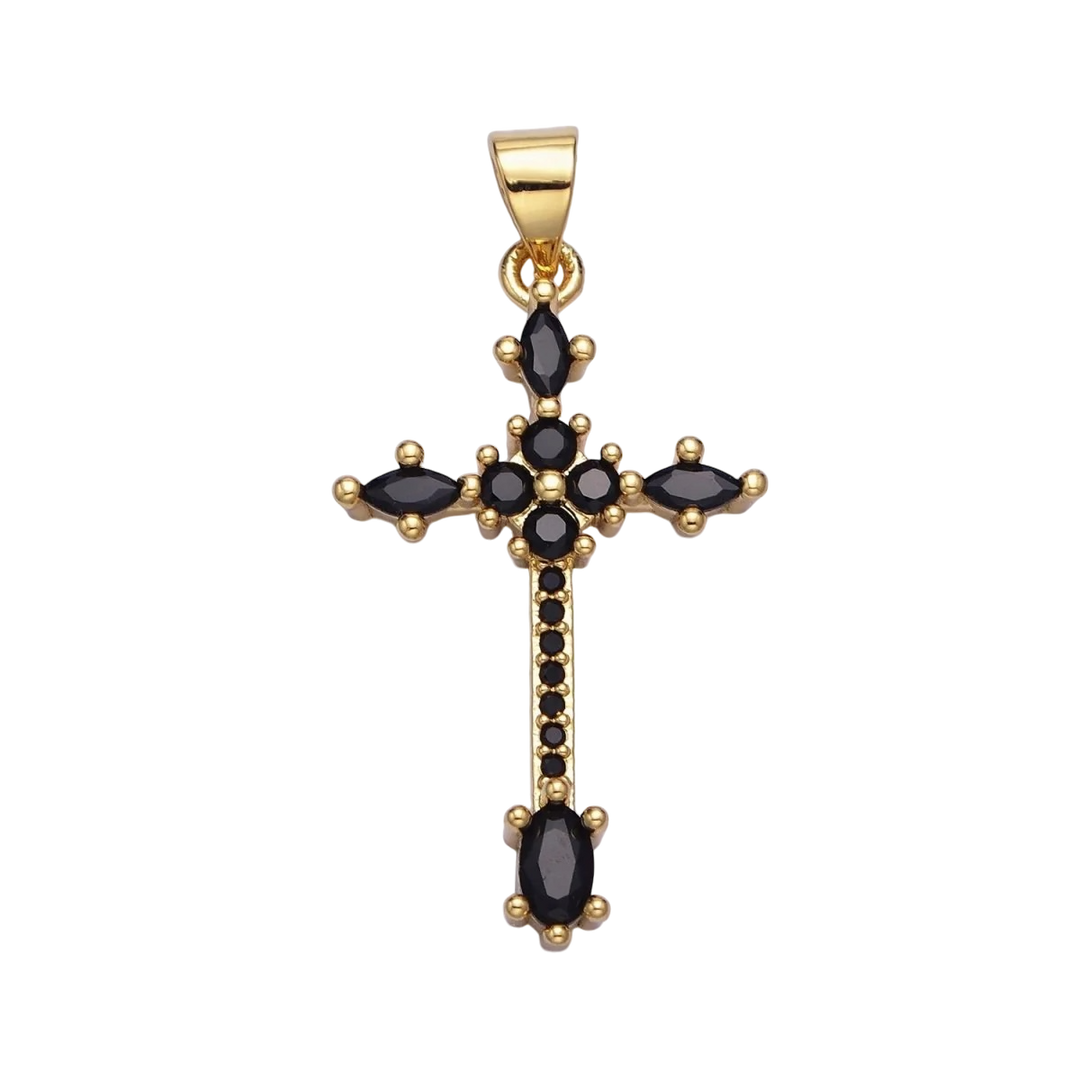 Crystal Cross Charm