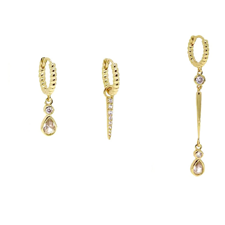 Devine 3 Earring Set - Gold Filled