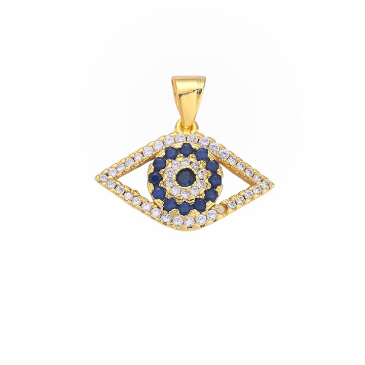 Guiding Evil Eye Charm - Gold Filled