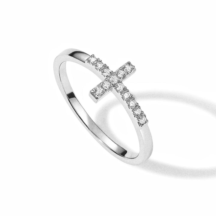 Dainty Cross Ring - Gold Filled