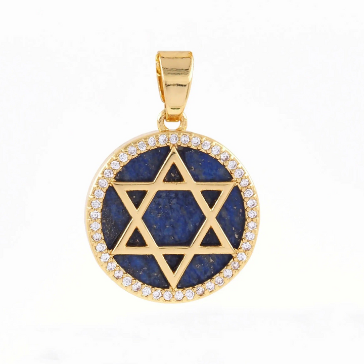 Star of David Gemstone Charm 