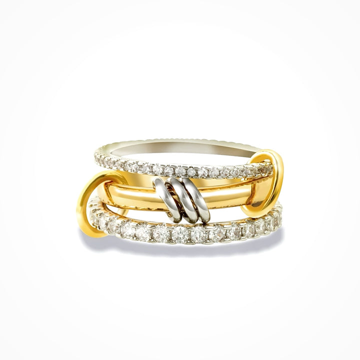 Mixed Metal Link Ring - Gold Filled