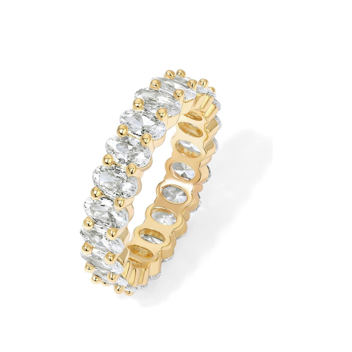 Oval Diamond Ring - Gold Filled