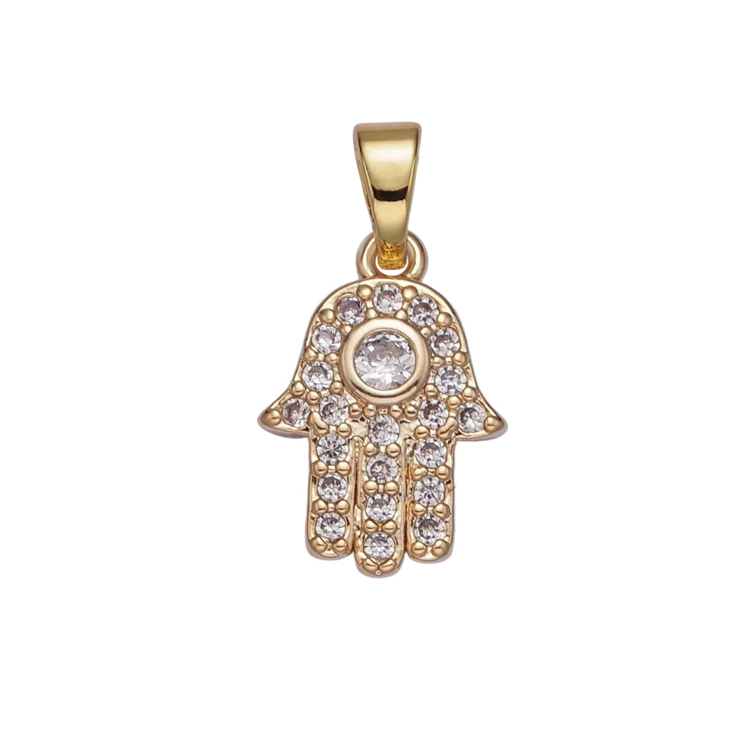 Dainty Hamsa Hand Charm