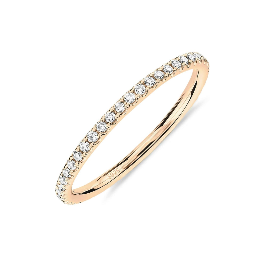 Dainty Diamond Ring - Gold Filled