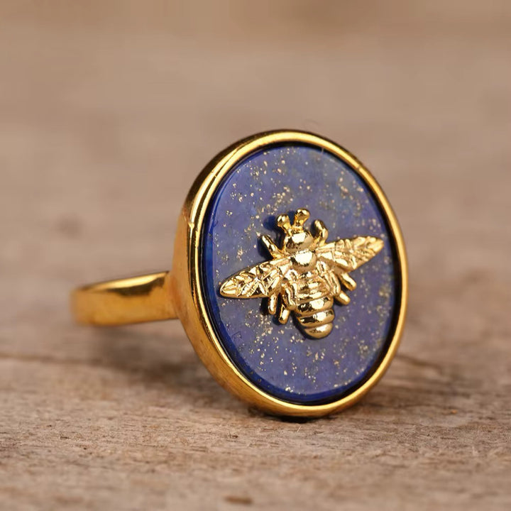 Queen Bee Gemstone Ring - Gold Filled