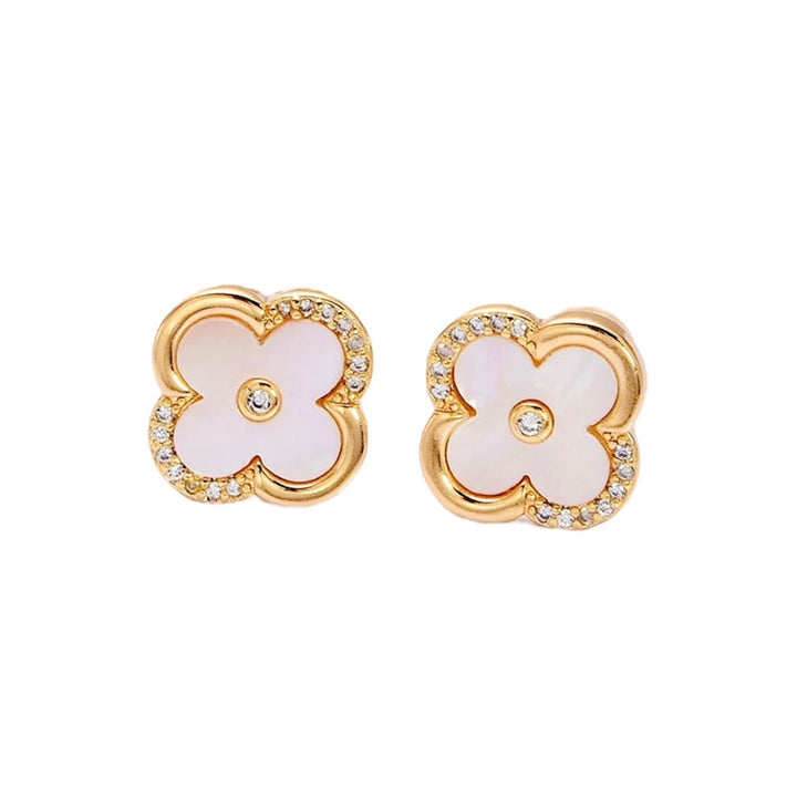 Pearl Flora Earrings - Gold Filled